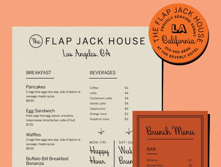 menu design